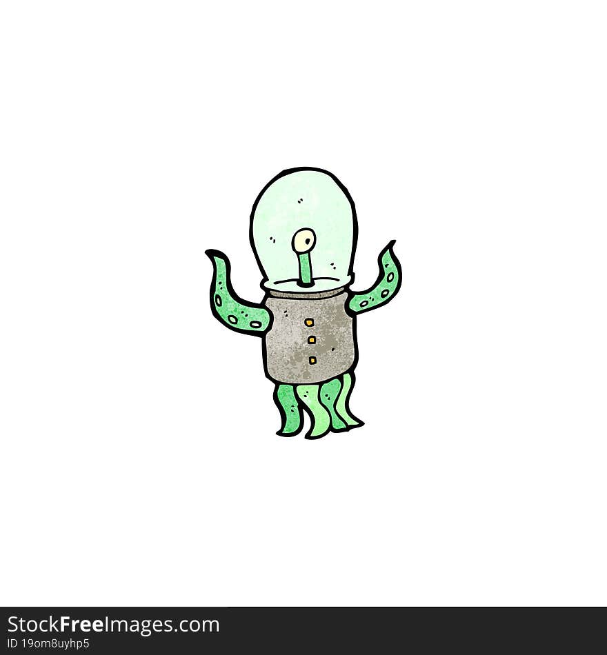 cartoon weird alien