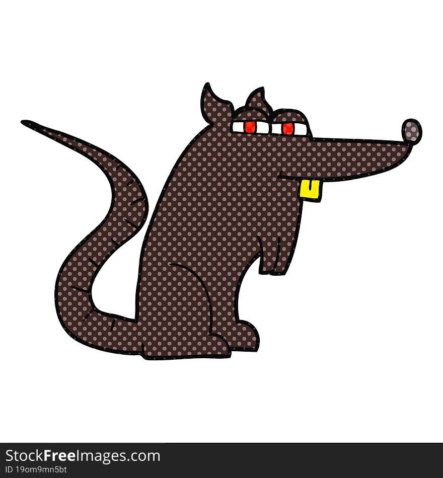 Cartoon Evil Rat