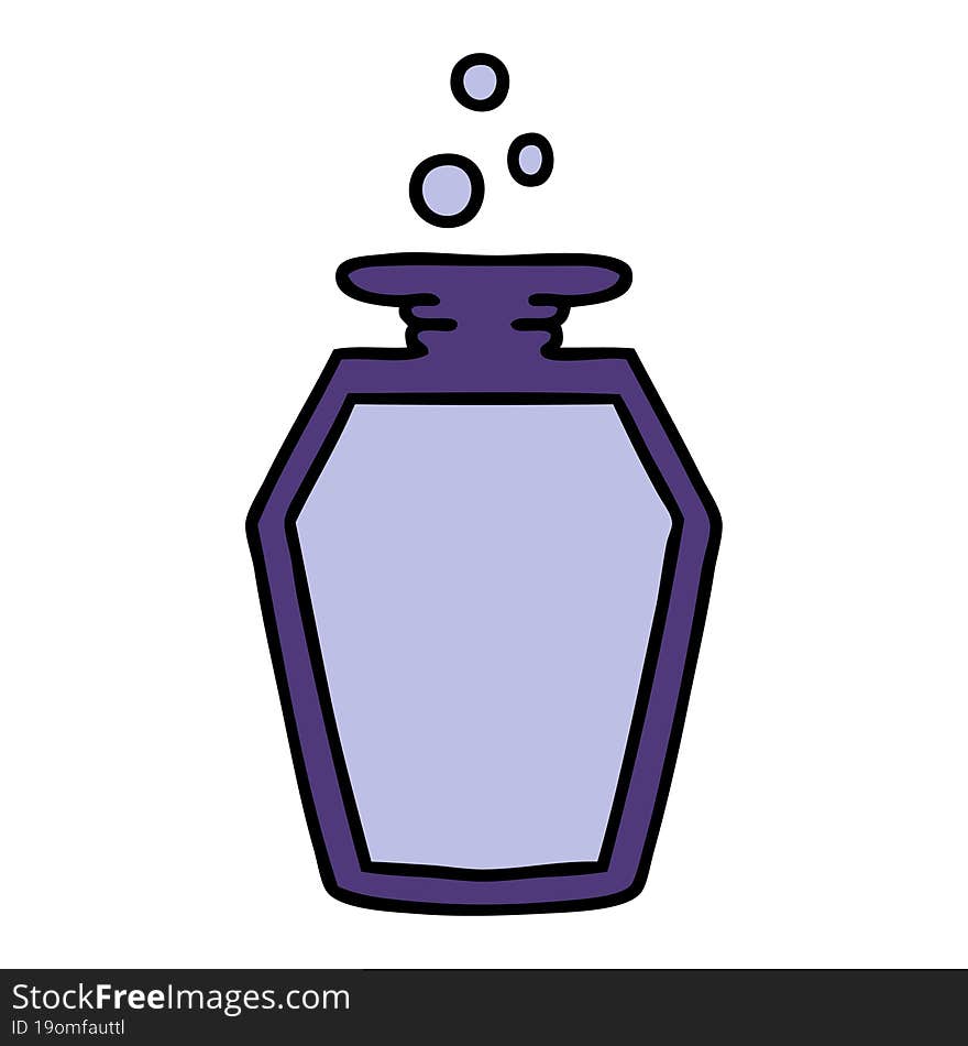 cartoon potion bottle