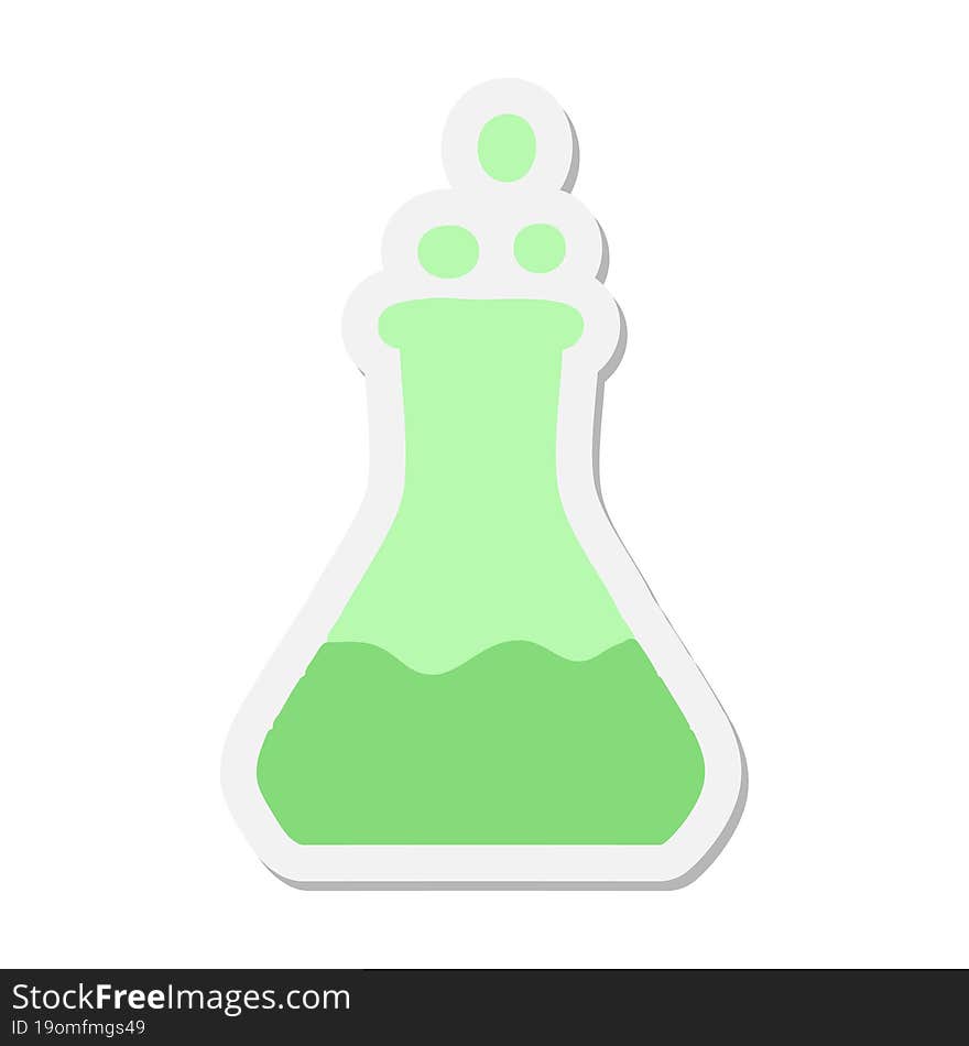 Bubbling Chemical Potion Sticker