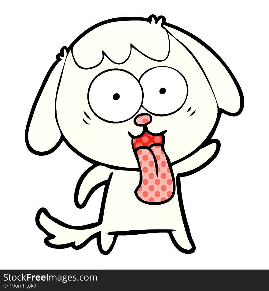 cute cartoon dog. cute cartoon dog