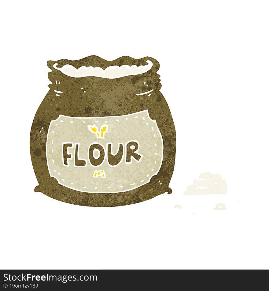 cartoon bag of flour