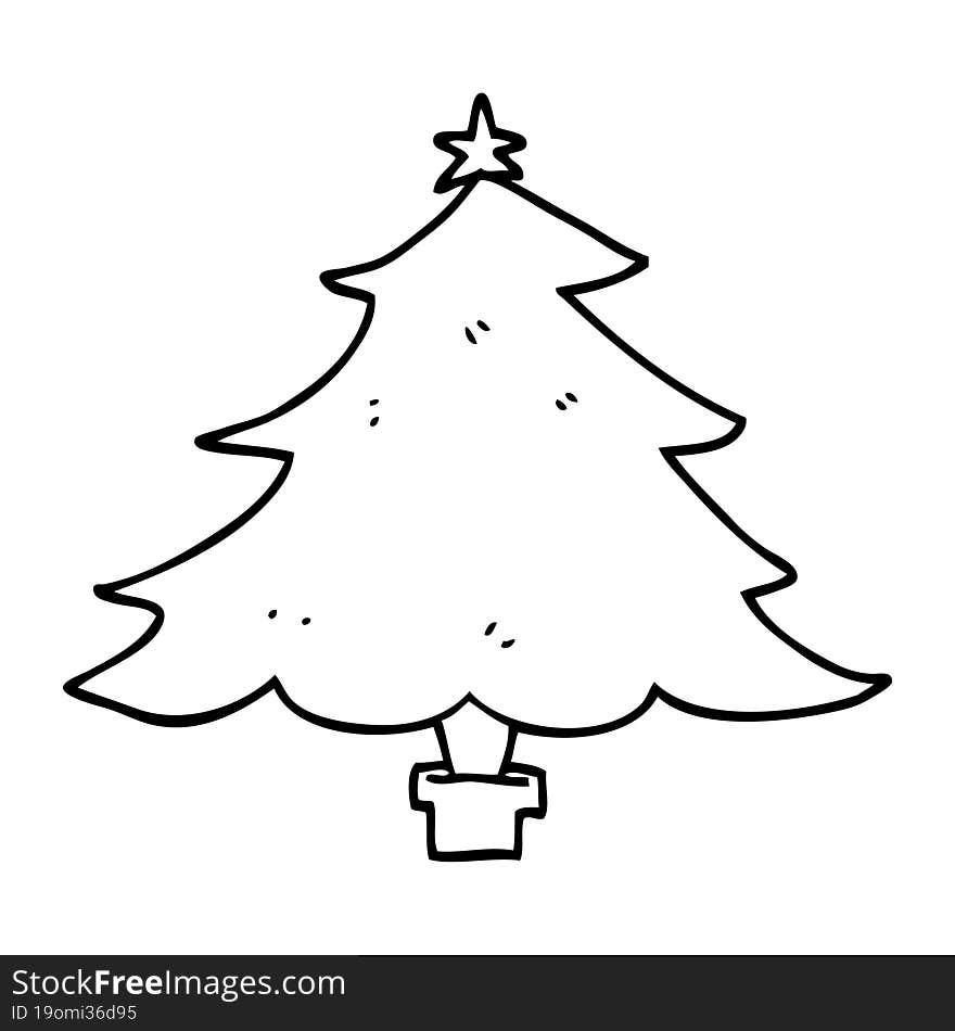 cartoon christmas tree