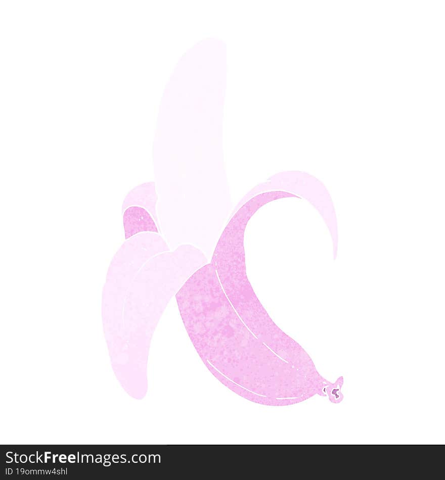 cartoon pink banana