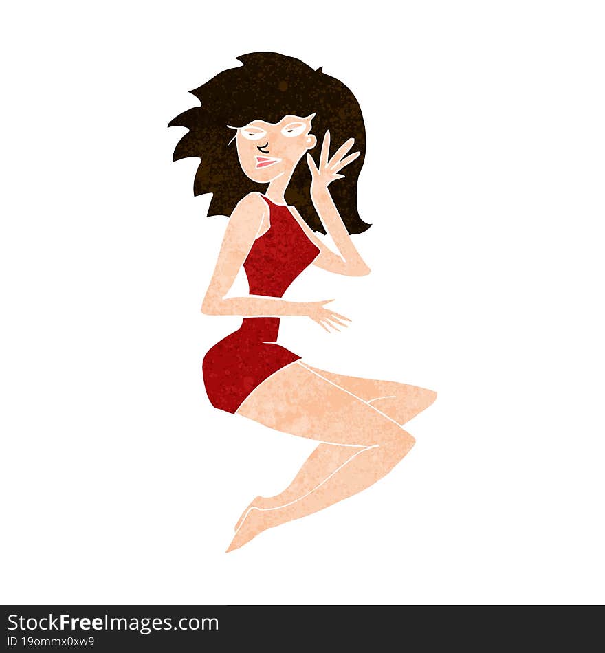 cartoon sexy woman