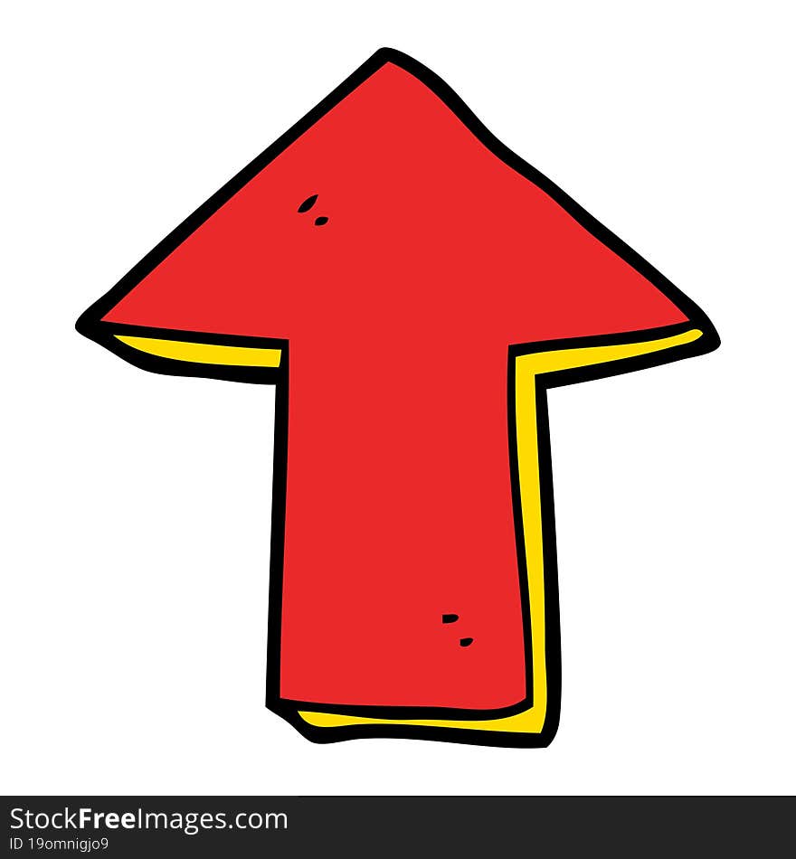 Cartoon Pointing Arrow