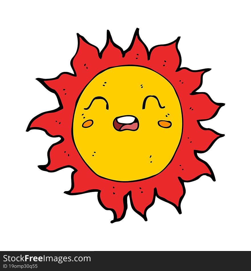 cartoon sun