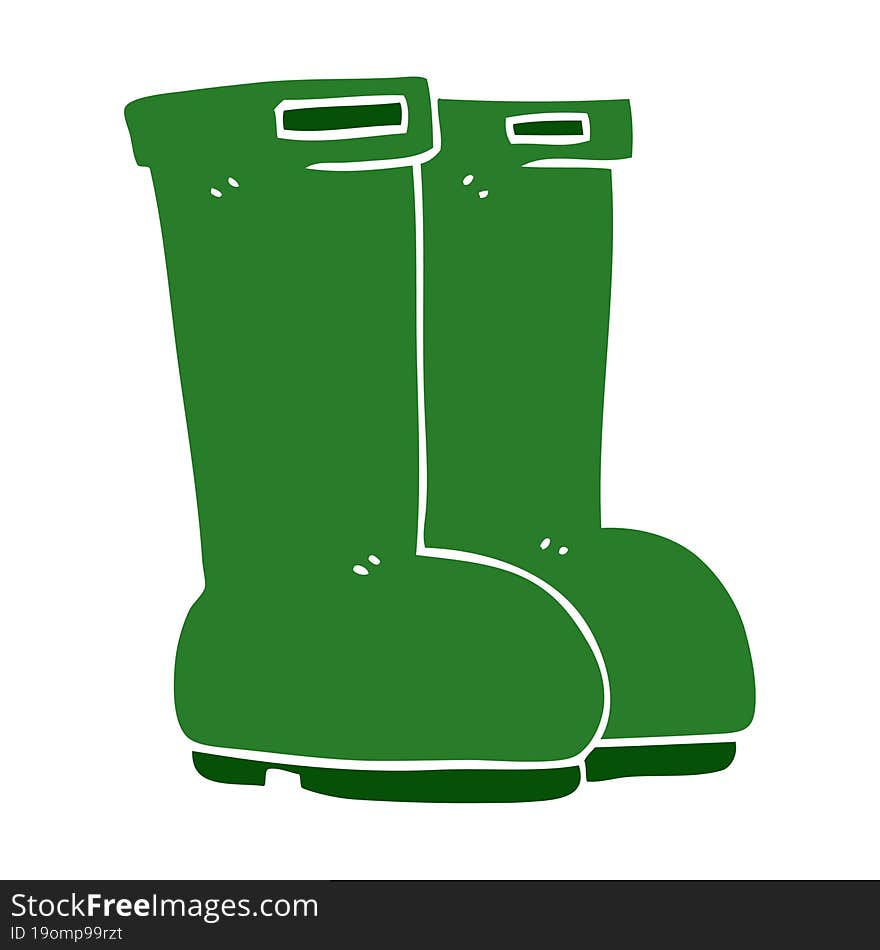 Cartoon Doodle Wellingtons