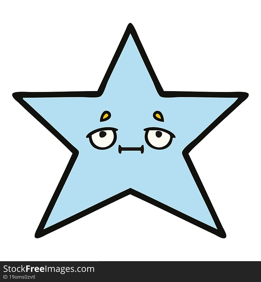 cute cartoon star fish