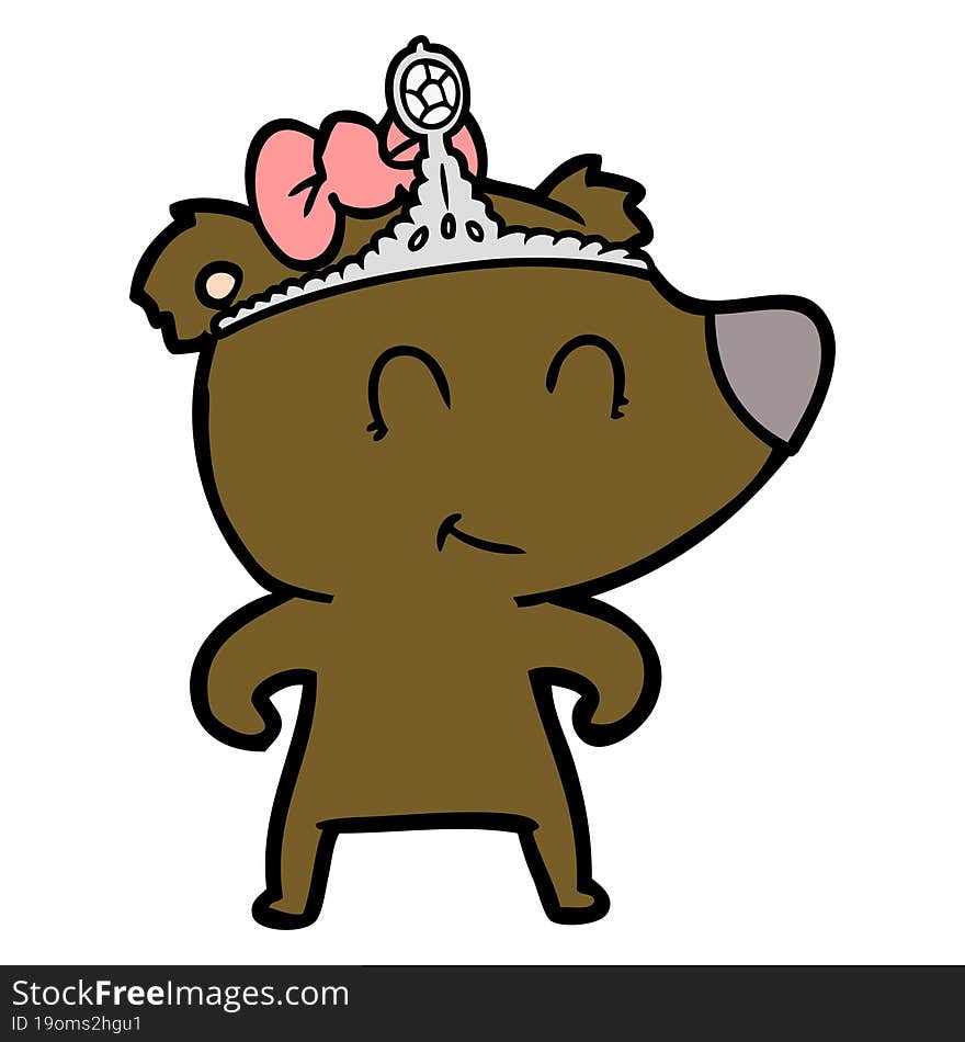 female bear cartoon. female bear cartoon