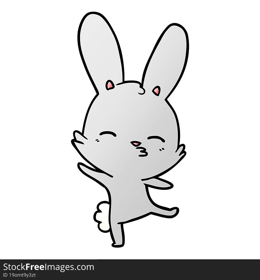 curious bunny cartoon. curious bunny cartoon