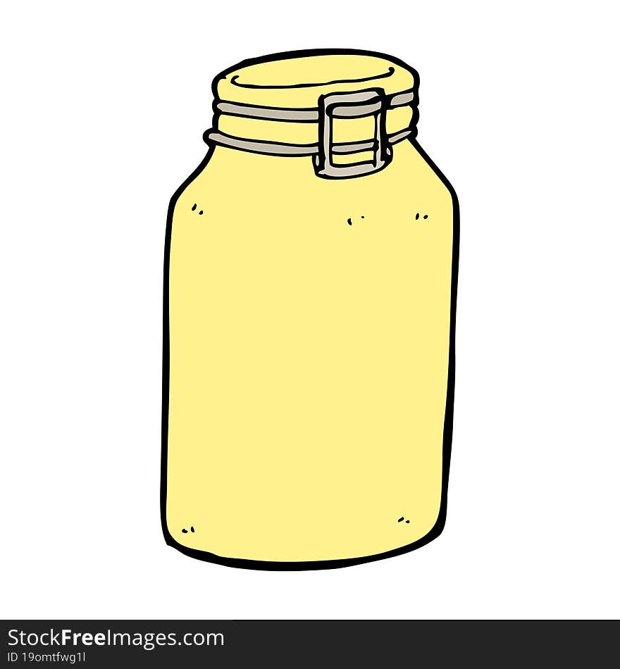 Cartoon Glass Jar