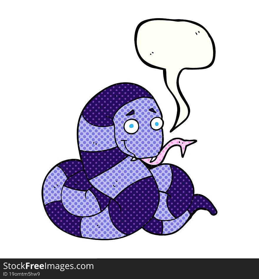 comic book speech bubble cartoon snake