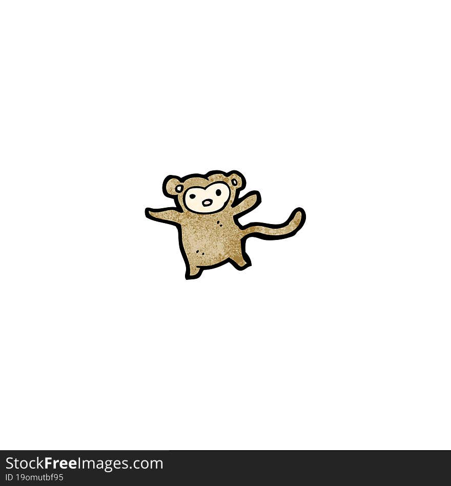 cartoon little monkey