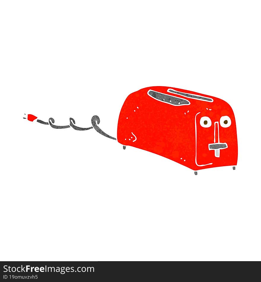 cartoon toaster