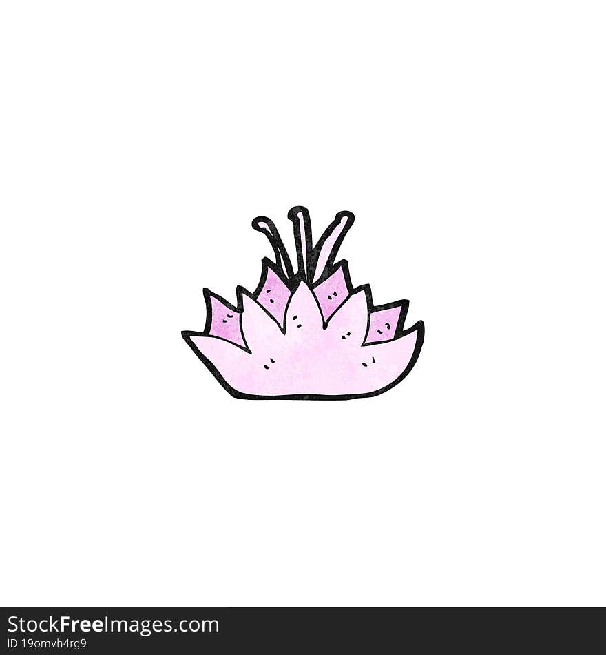 cartoon lotus flower