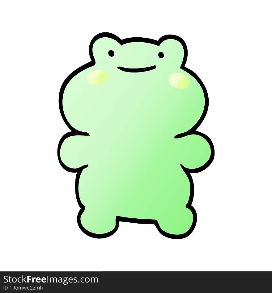 Cartoon Doodle Frog