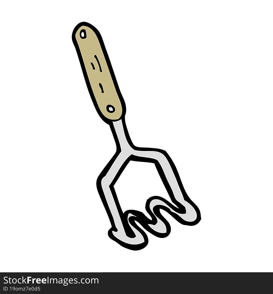 cartoon potato masher