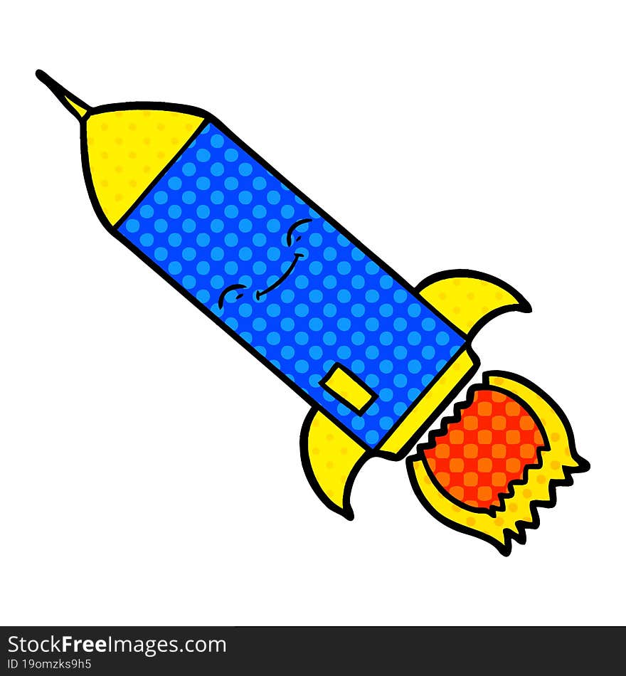 cartoon rocket. cartoon rocket