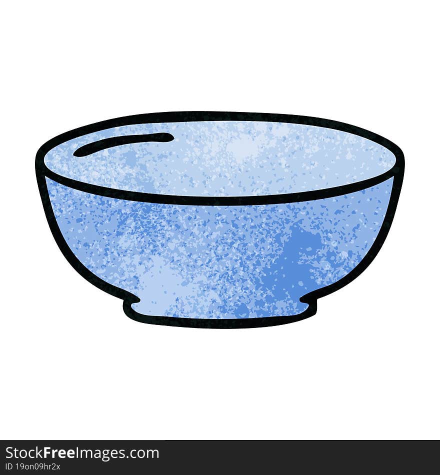 Quirky Hand Drawn Cartoon Bowl