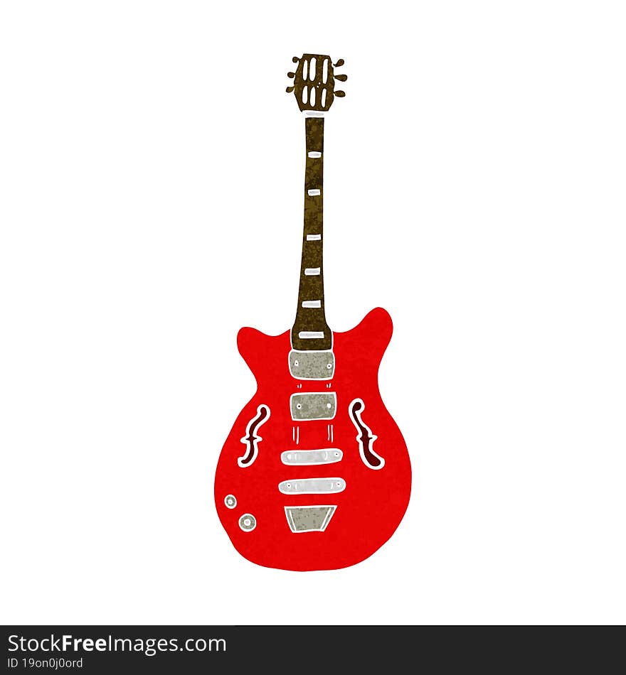 Cartoon Electric Guitar