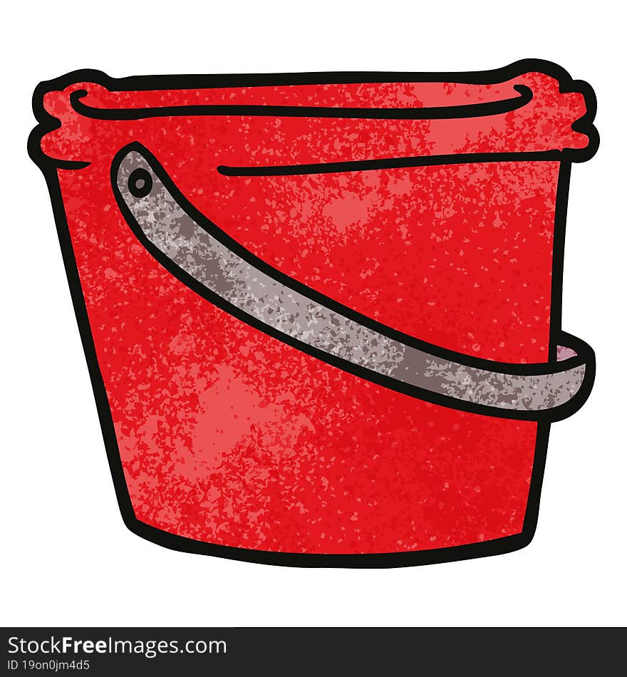 Cartoon Doodle Bucket