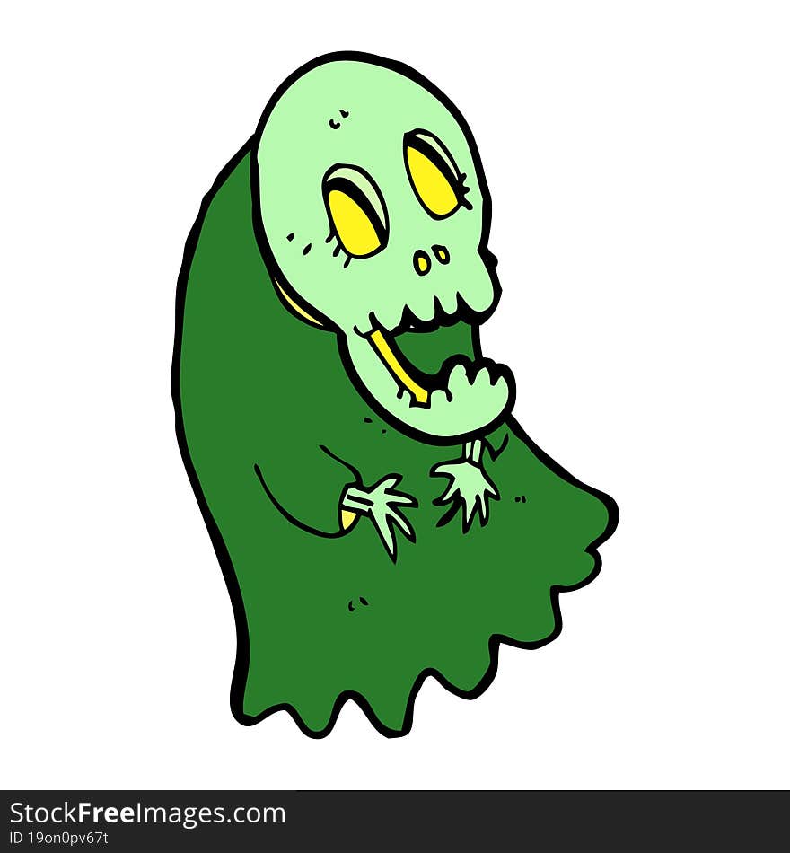 cartoon spooky ghoul