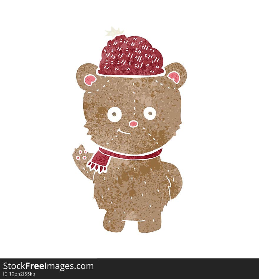 cartoon bear in hat