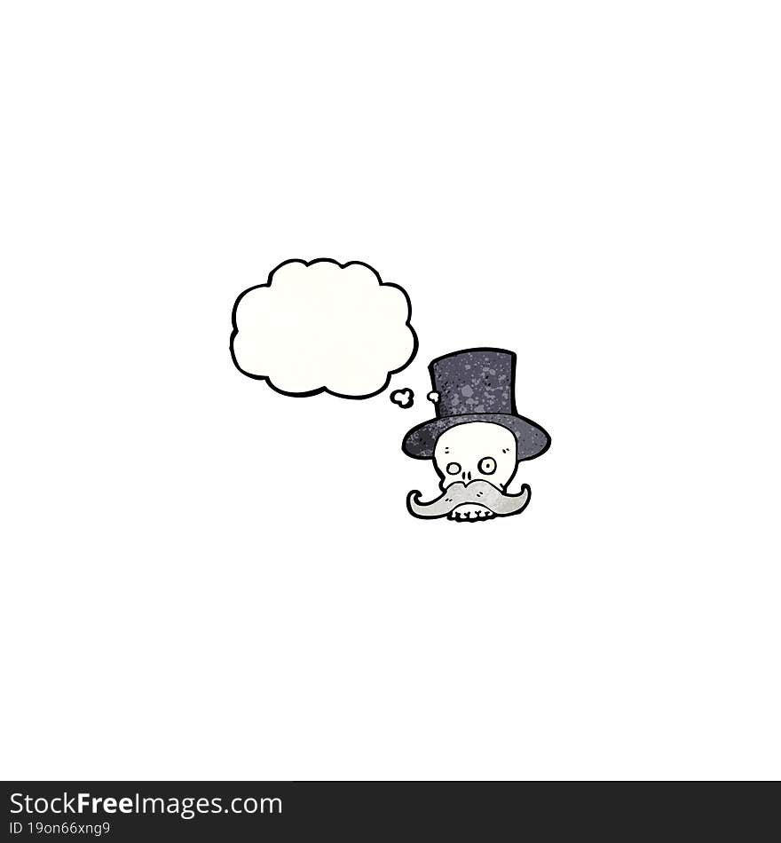 funny cartoon skull