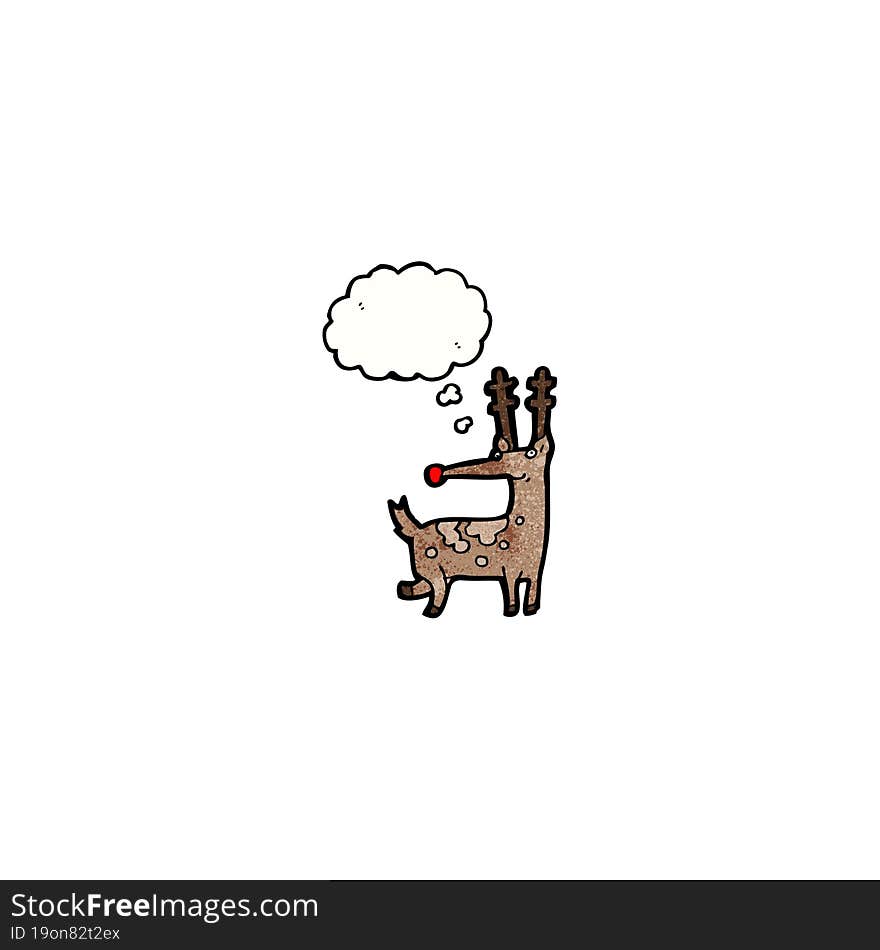 funny cartoon reindeer