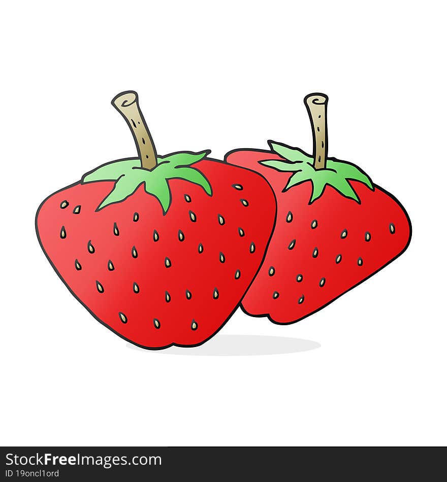 cartoon strawberries