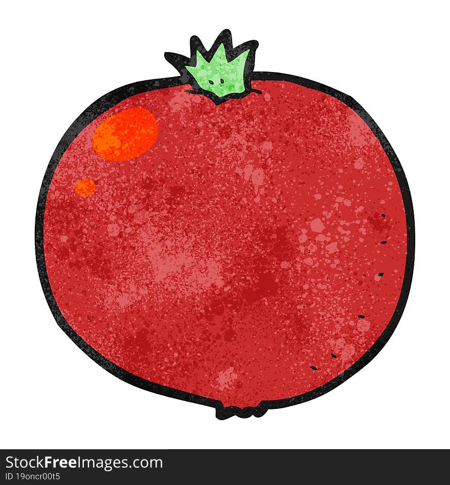 textured cartoon tomato