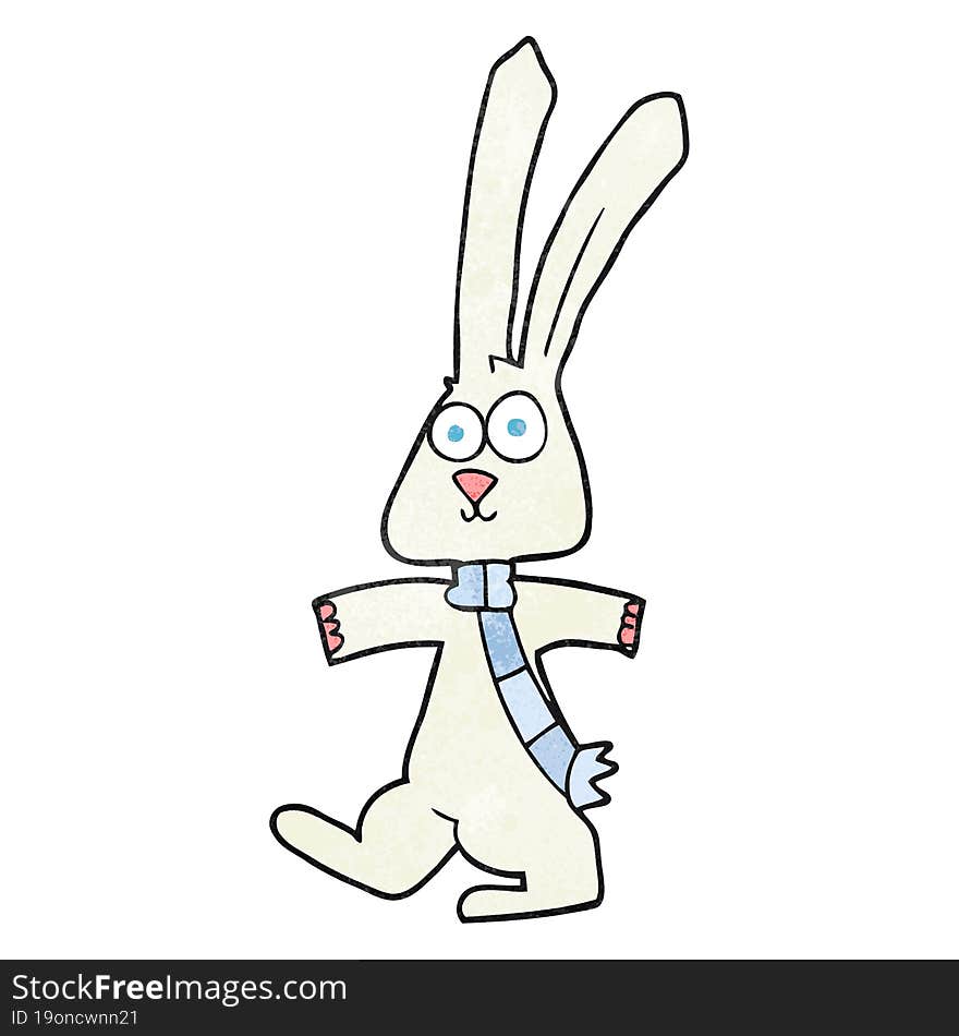 textured cartoon rabbit