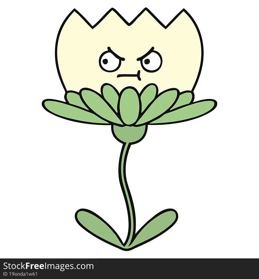 cute cartoon flower