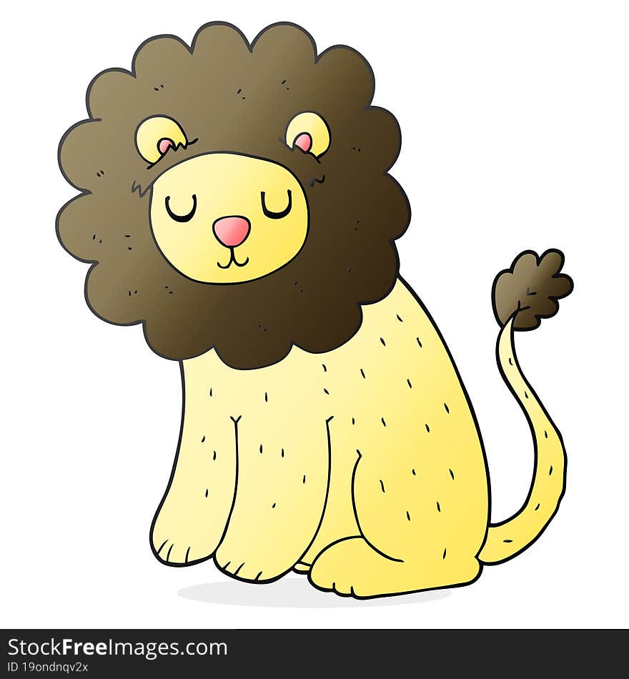 Cartoon Cute Lion