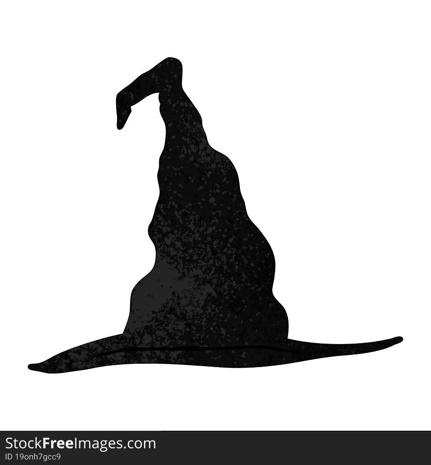 Cartoon Doodle Witch Hat