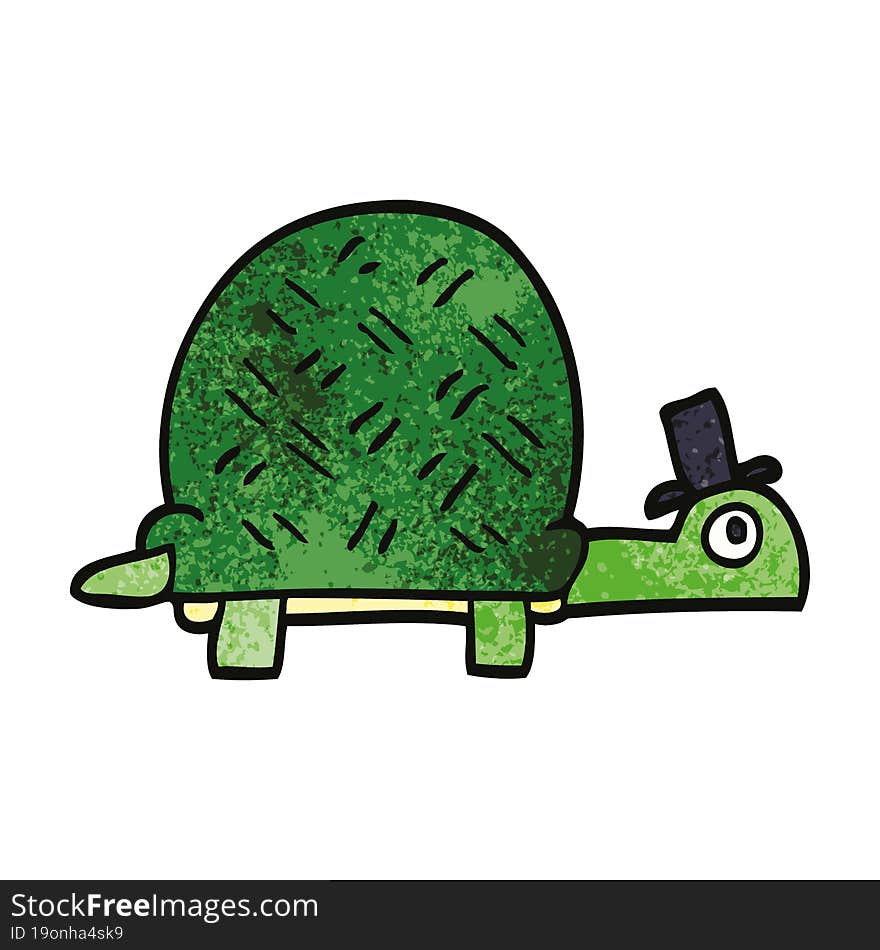 cartoon doodle funny tortoise