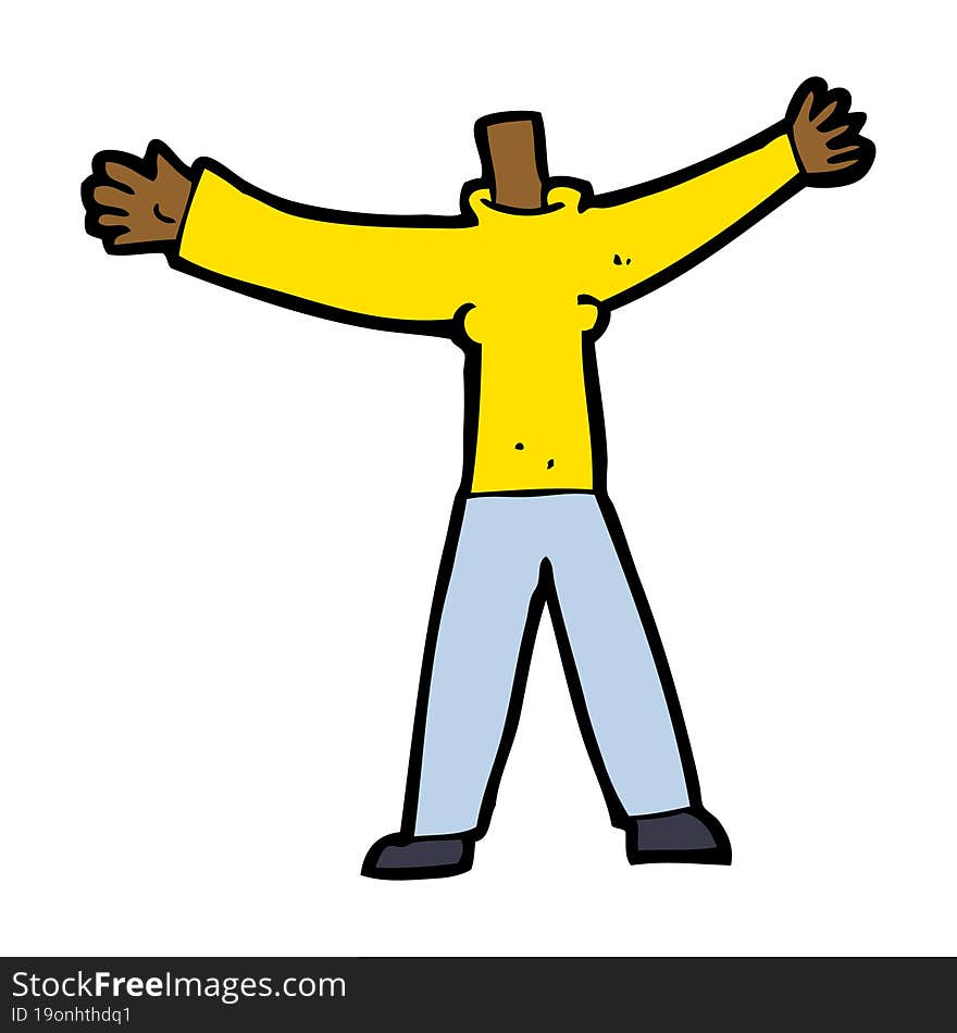 cartoon headless body (mix and match cartoons or add own photo