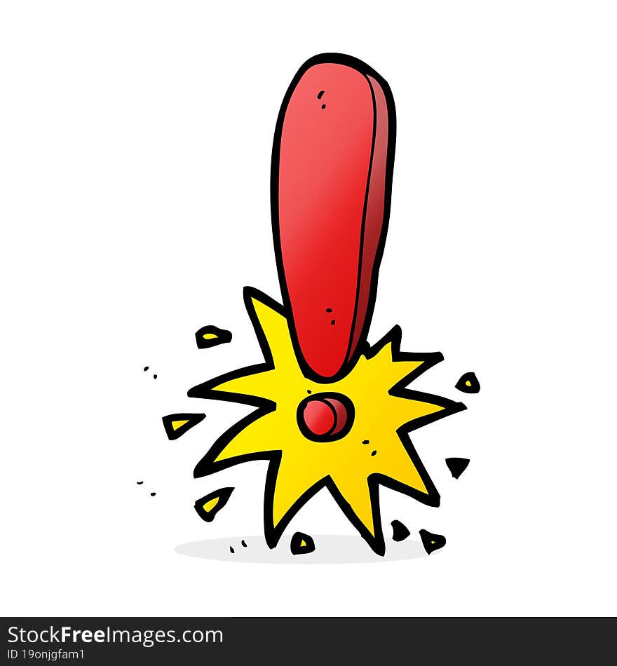 cartoon exclamation mark