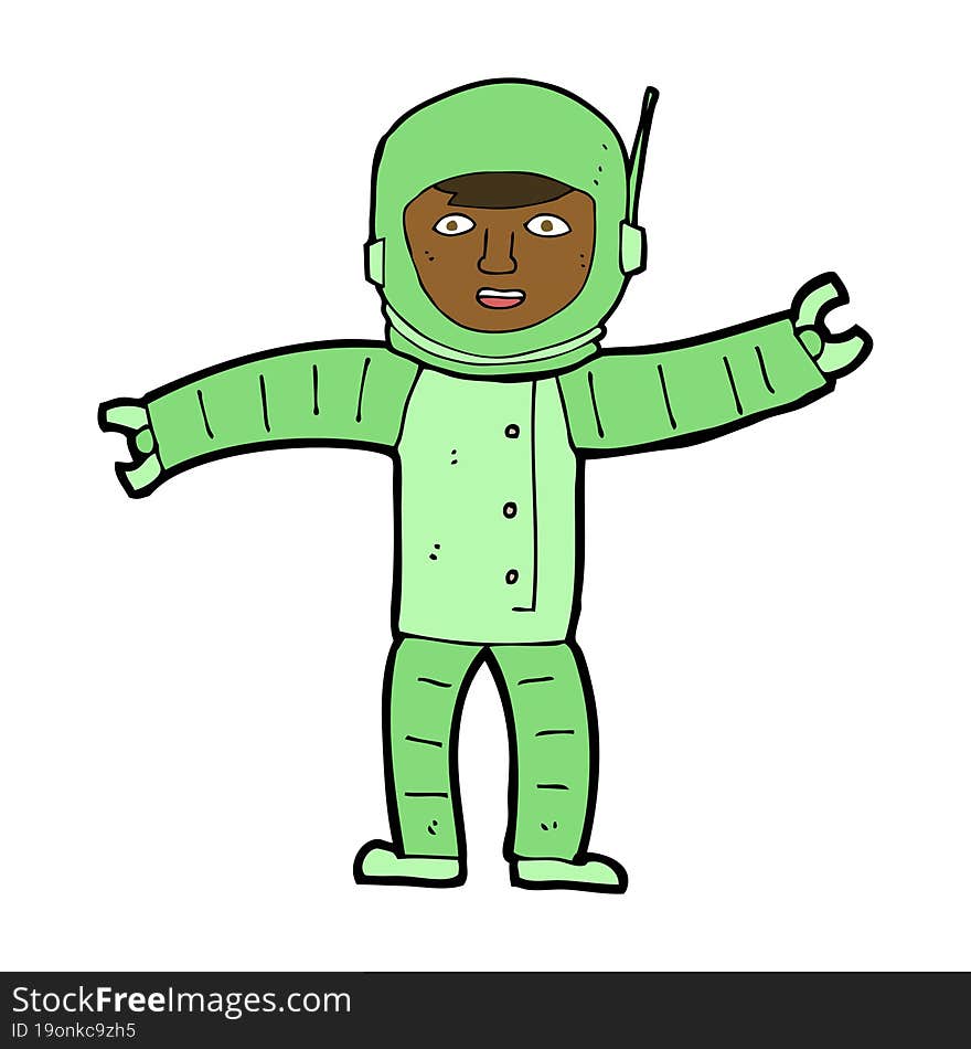 Cartoon Space Man