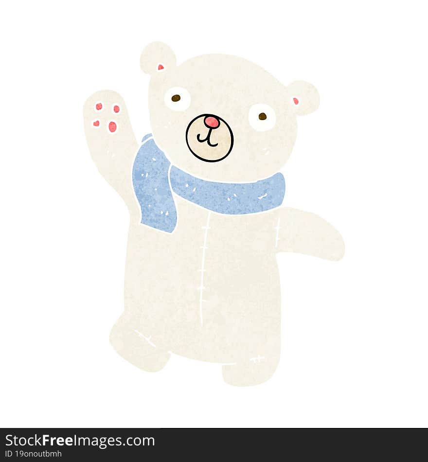 cute cartoon polar teddy bear