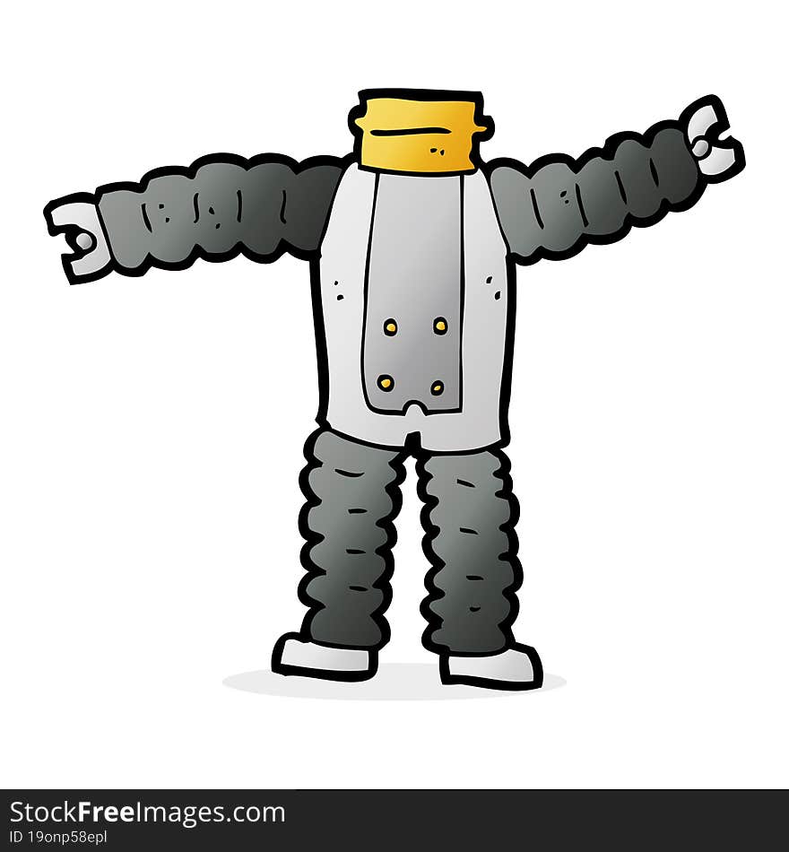 cartoon robot body (mix and match cartoons or add own photos