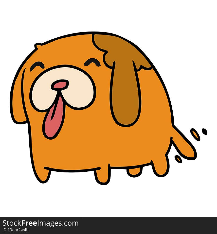 Cartoon Kawaii Of A Cute Dog