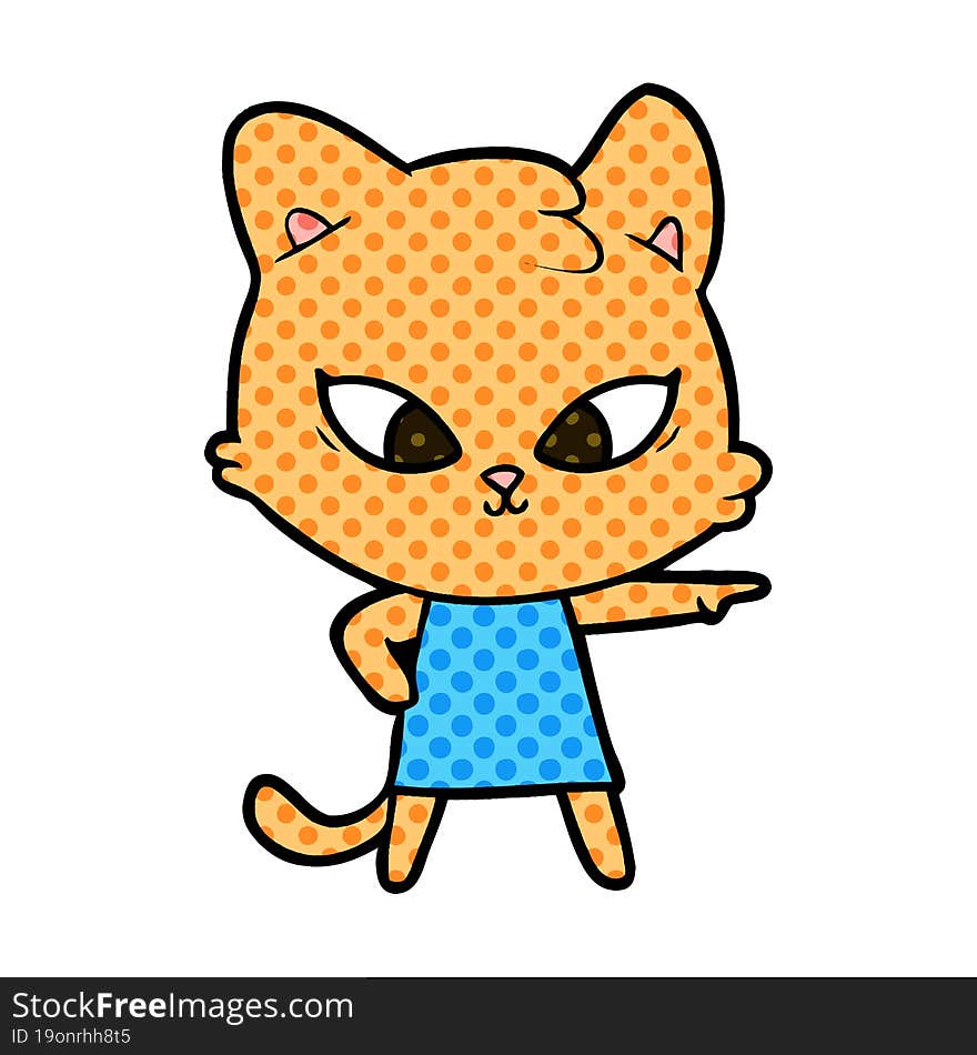 cute cartoon cat. cute cartoon cat