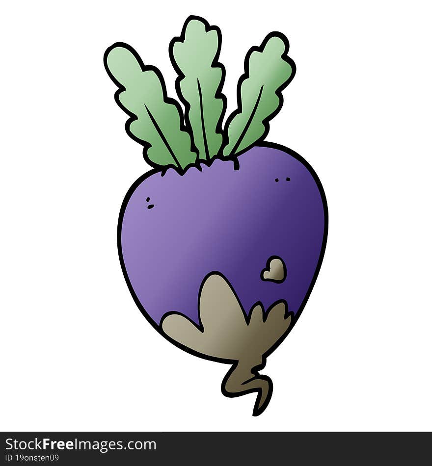 Cartoon Doodle Beet Root