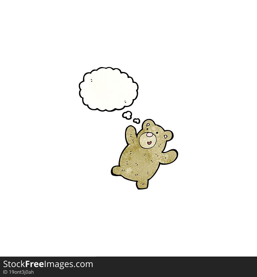 cartoon happy teddy bear