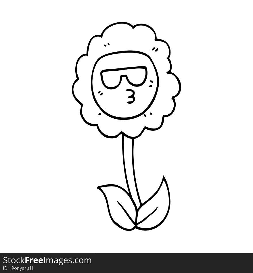 cartoon flower