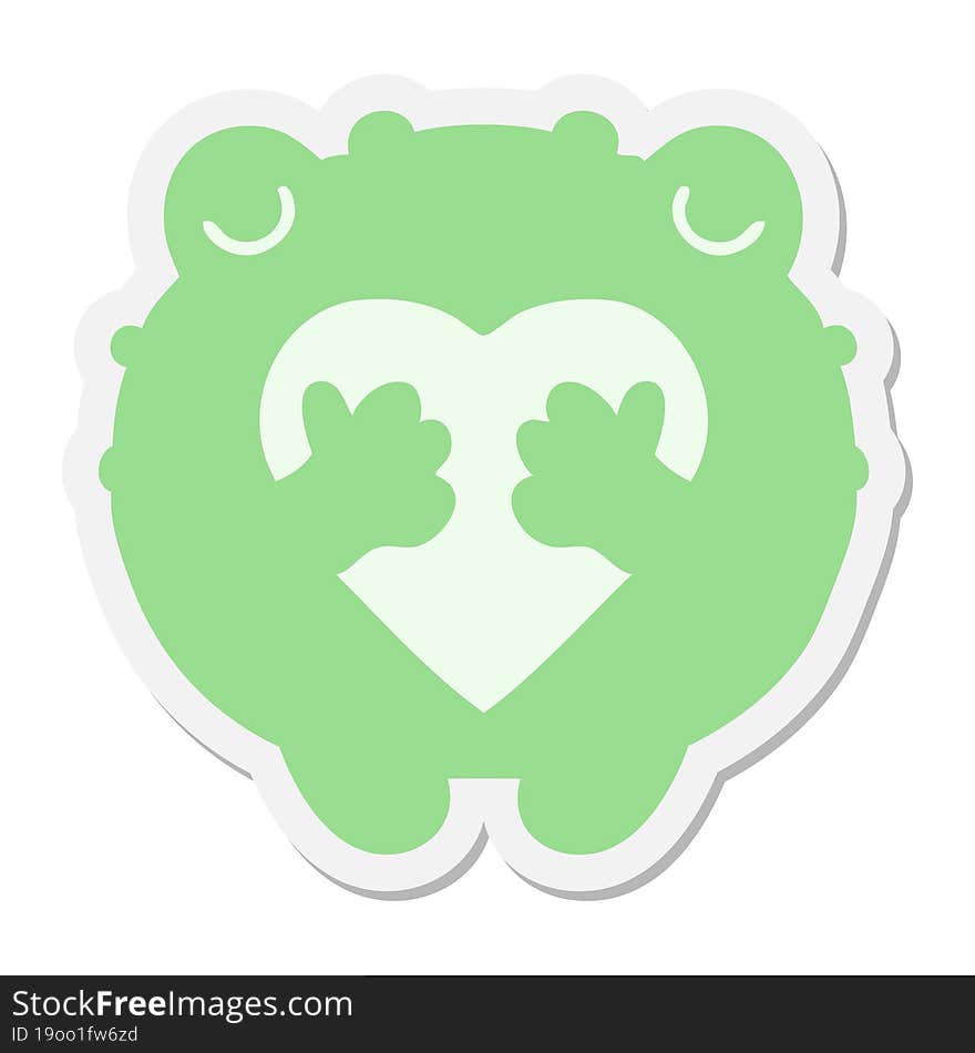 frog in love sticker