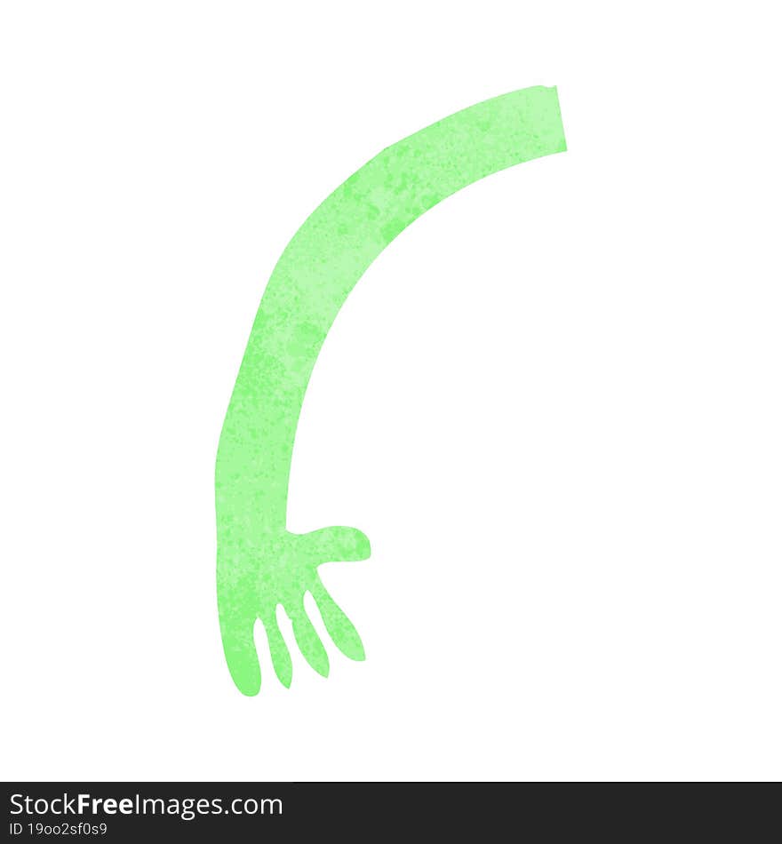 cartoon monster arm