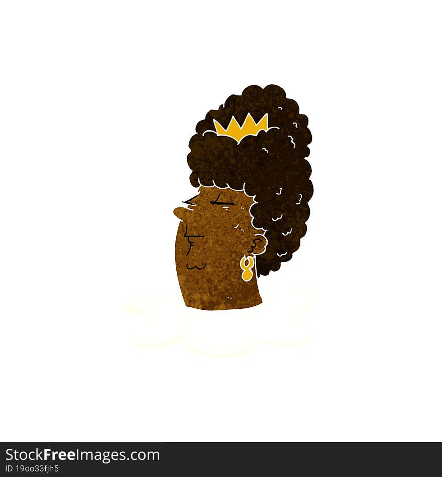 cartoon queen\'s head